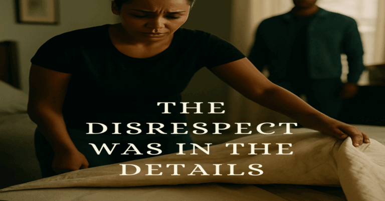 The Disrespect Was in the Details